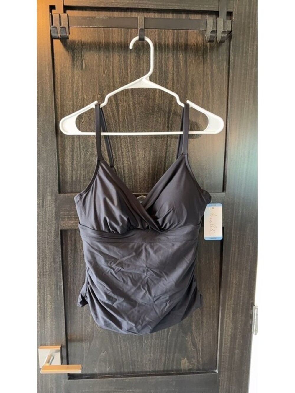 Anne Cole Women's Black Tankini Top
